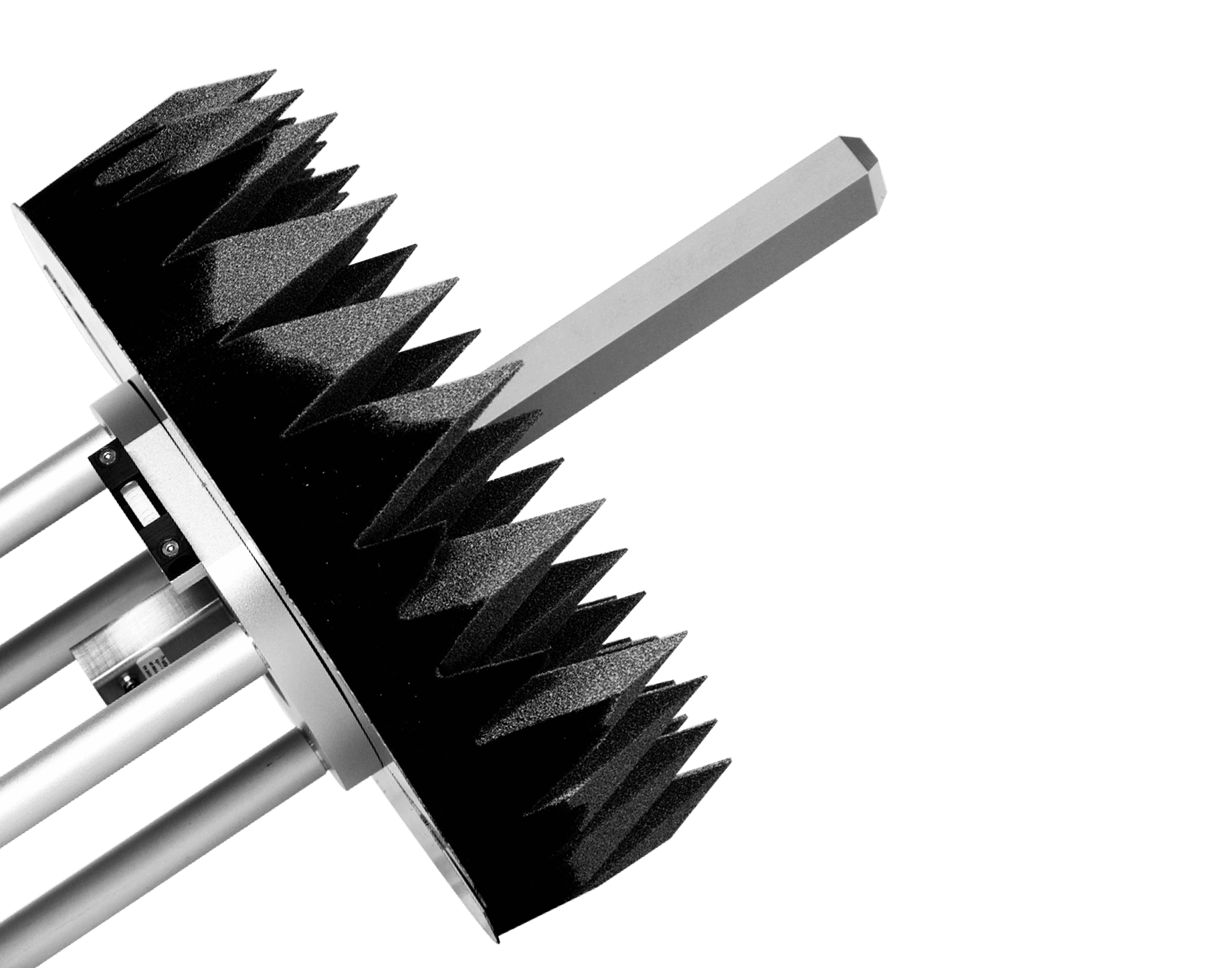 RF components and feeder system for satellite antennas